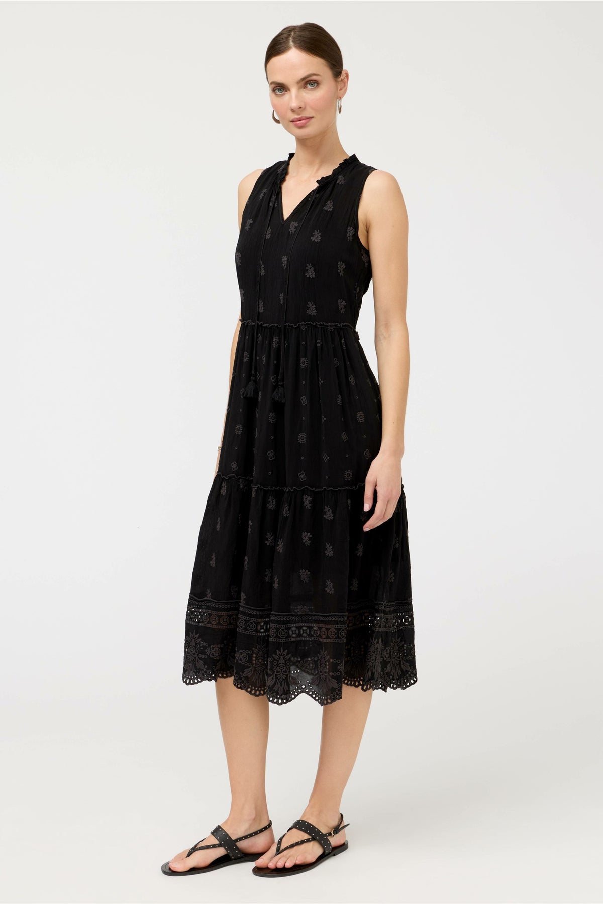 SUSILA MIDI TIERED DRESS - Johnny Was Recommended