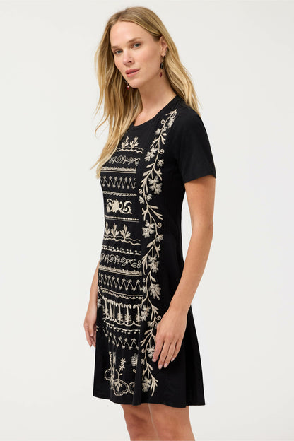 SEAMED KNIT DRESS - Johnny Was Signature