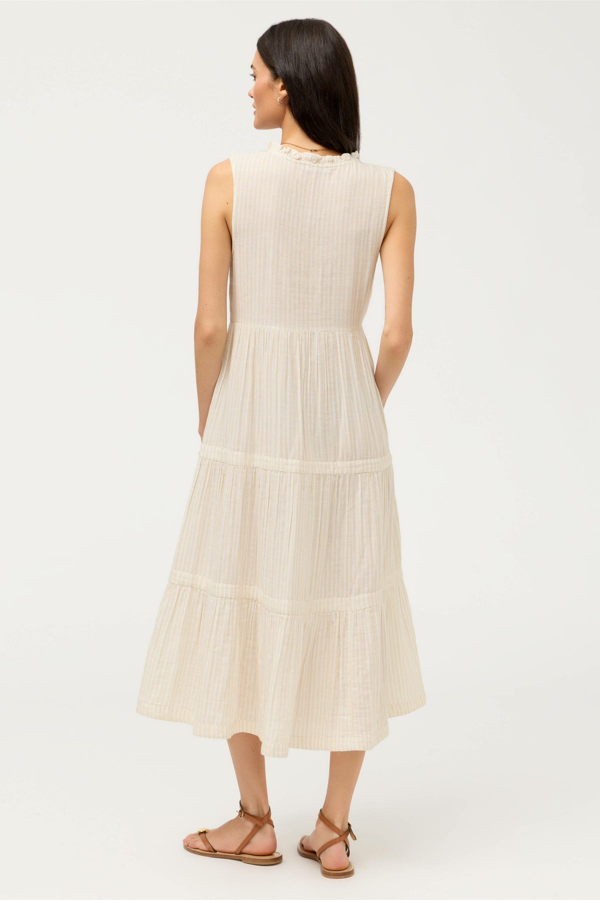 TIERED V-NECK MIDI - Johnny Was Recommended