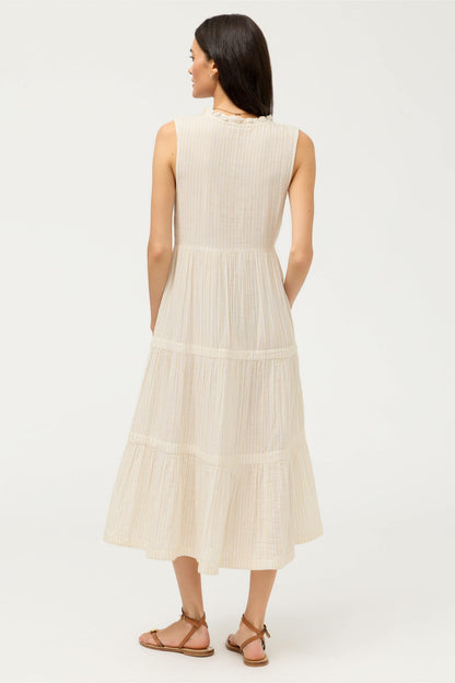 TIERED V-NECK MIDI - Johnny Was Recommended
