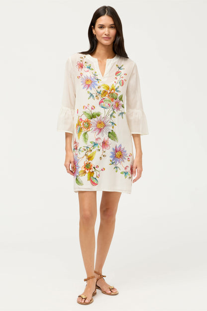 RUFFLE SLEEVE DRESS - Johnny Was Exclusive