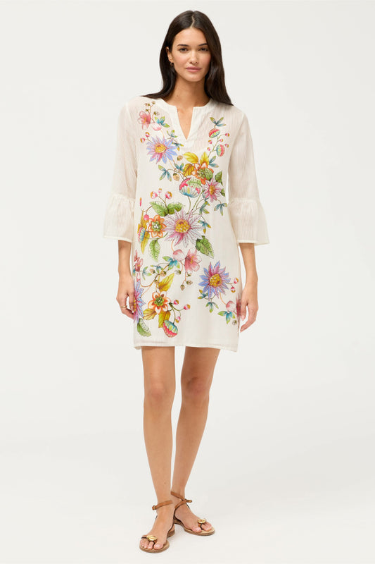 RUFFLE SLEEVE DRESS - Johnny Was Exclusive