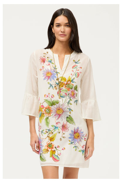 RUFFLE SLEEVE DRESS - Johnny Was Exclusive