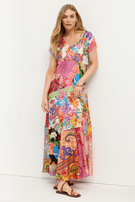 PATCHWORK DRESS - Johnny Was Popular