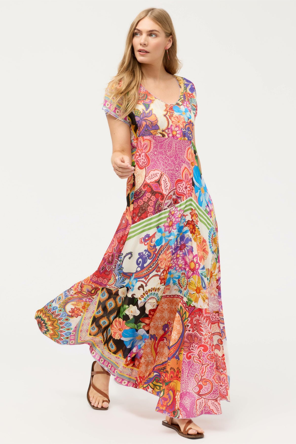 PATCHWORK DRESS - Johnny Was Popular