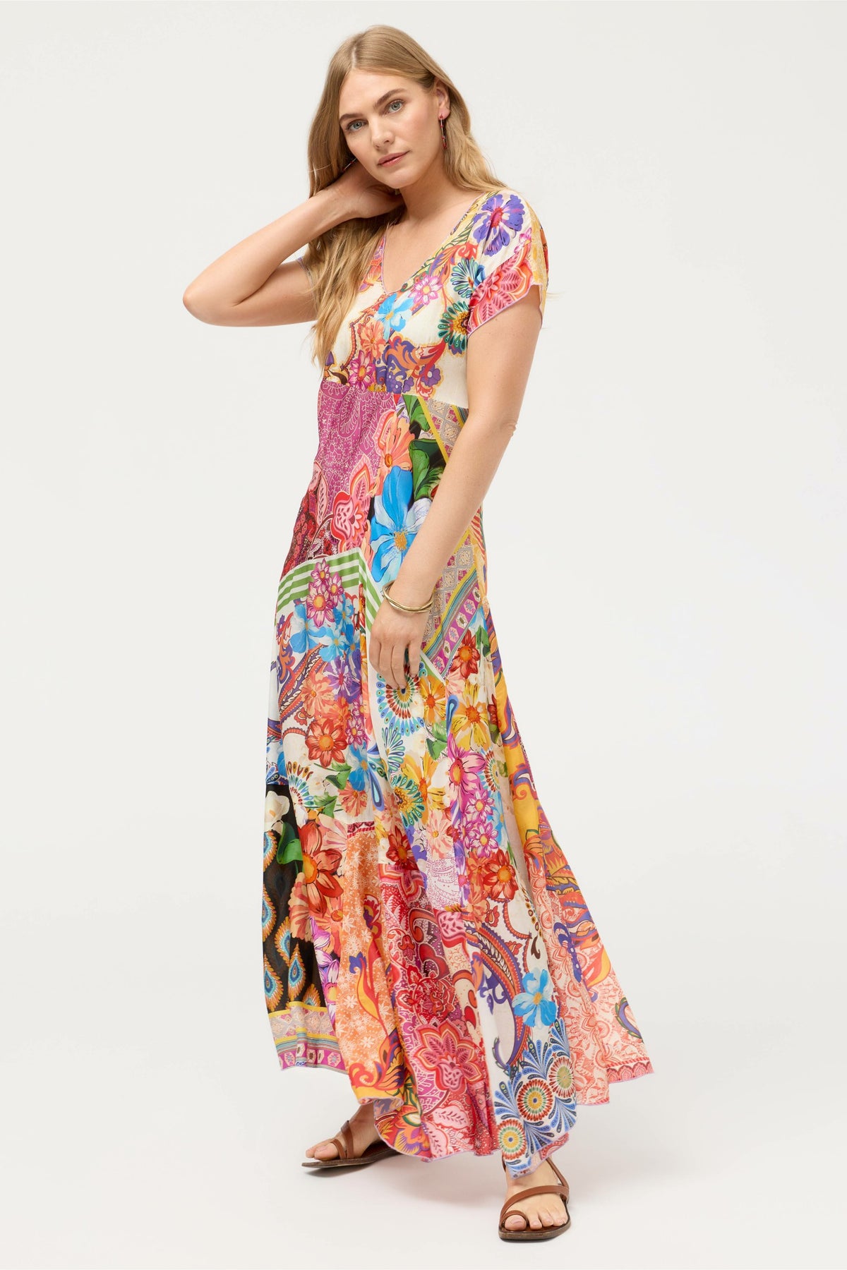 PATCHWORK DRESS - Johnny Was Popular