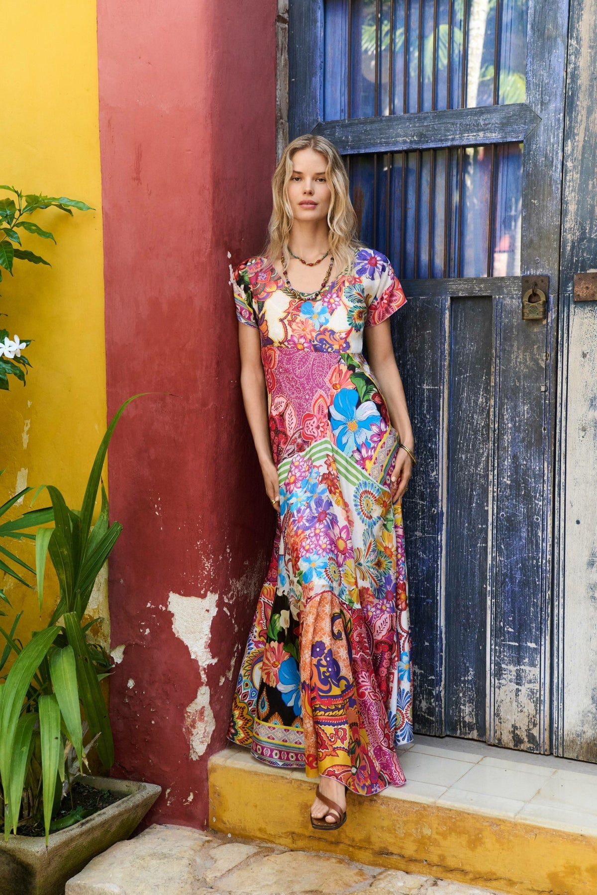 PATCHWORK DRESS - Johnny Was Popular