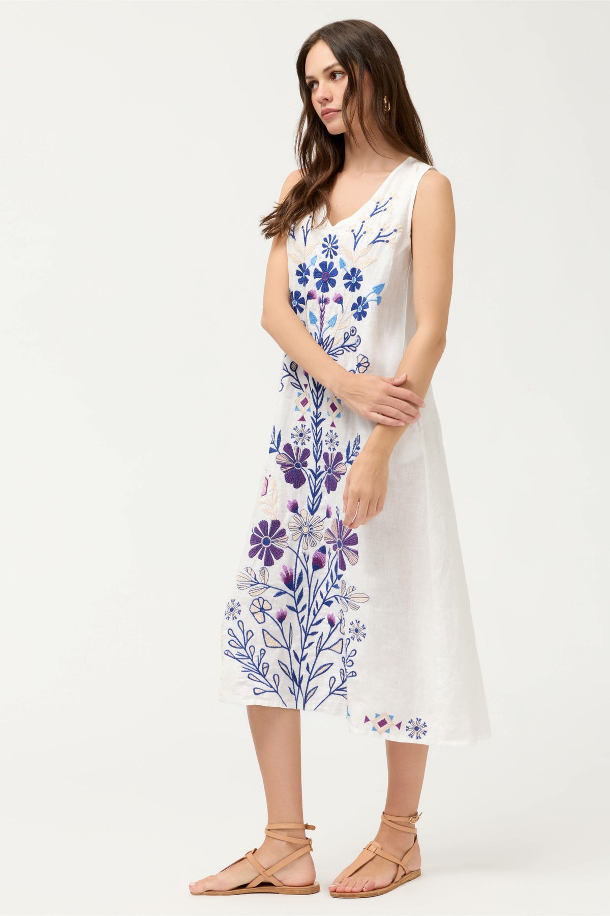 LINEN TANK DRESS - Johnny Was Featured