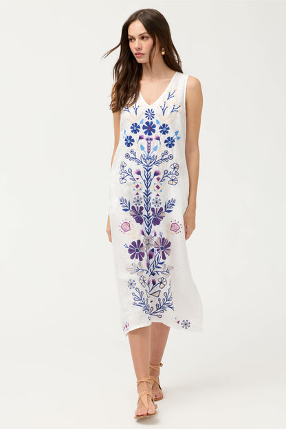 LINEN TANK DRESS - Johnny Was Featured