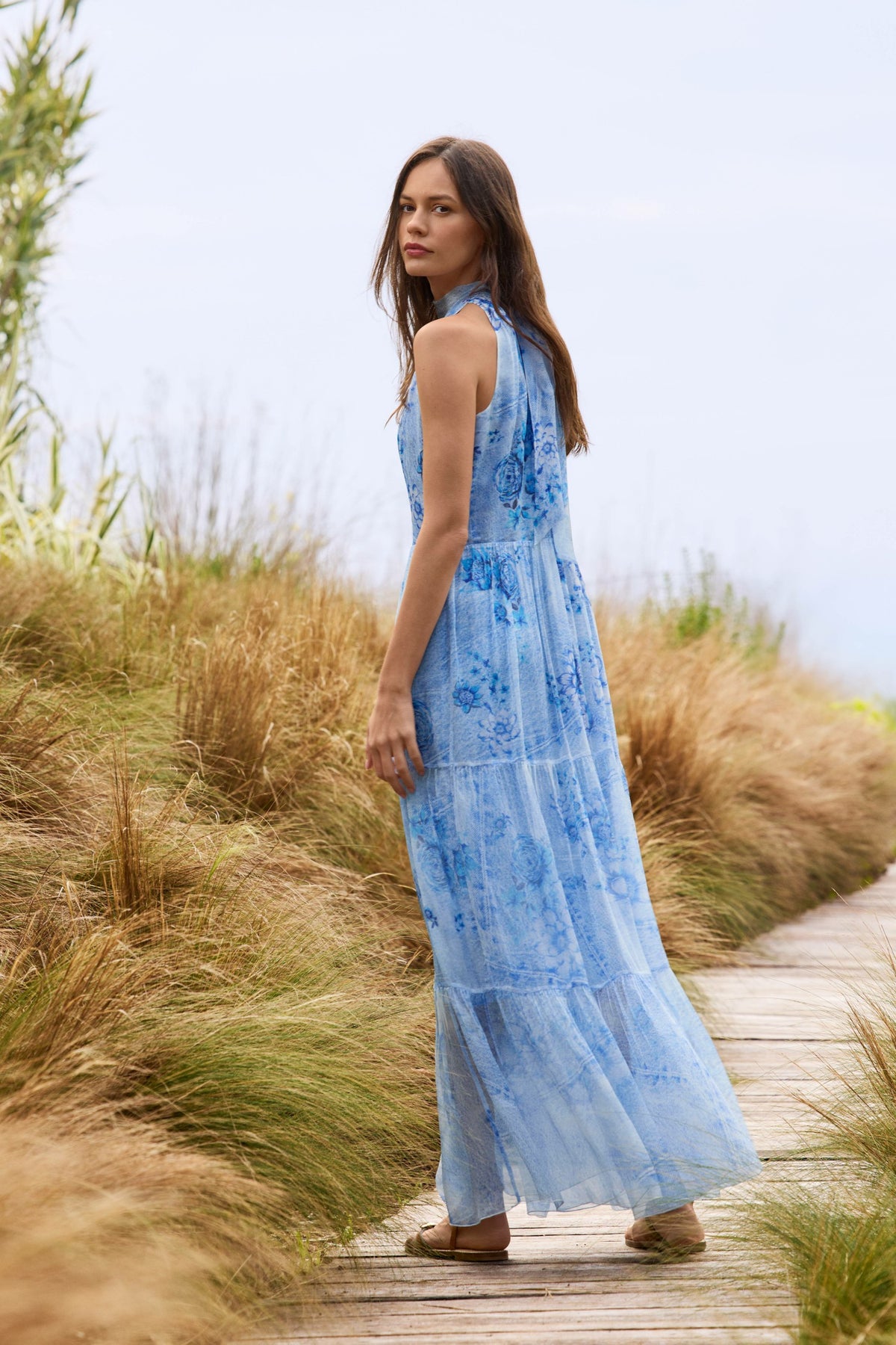 RIONA HALTER MAXI DRESS - Johnny Was Popular
