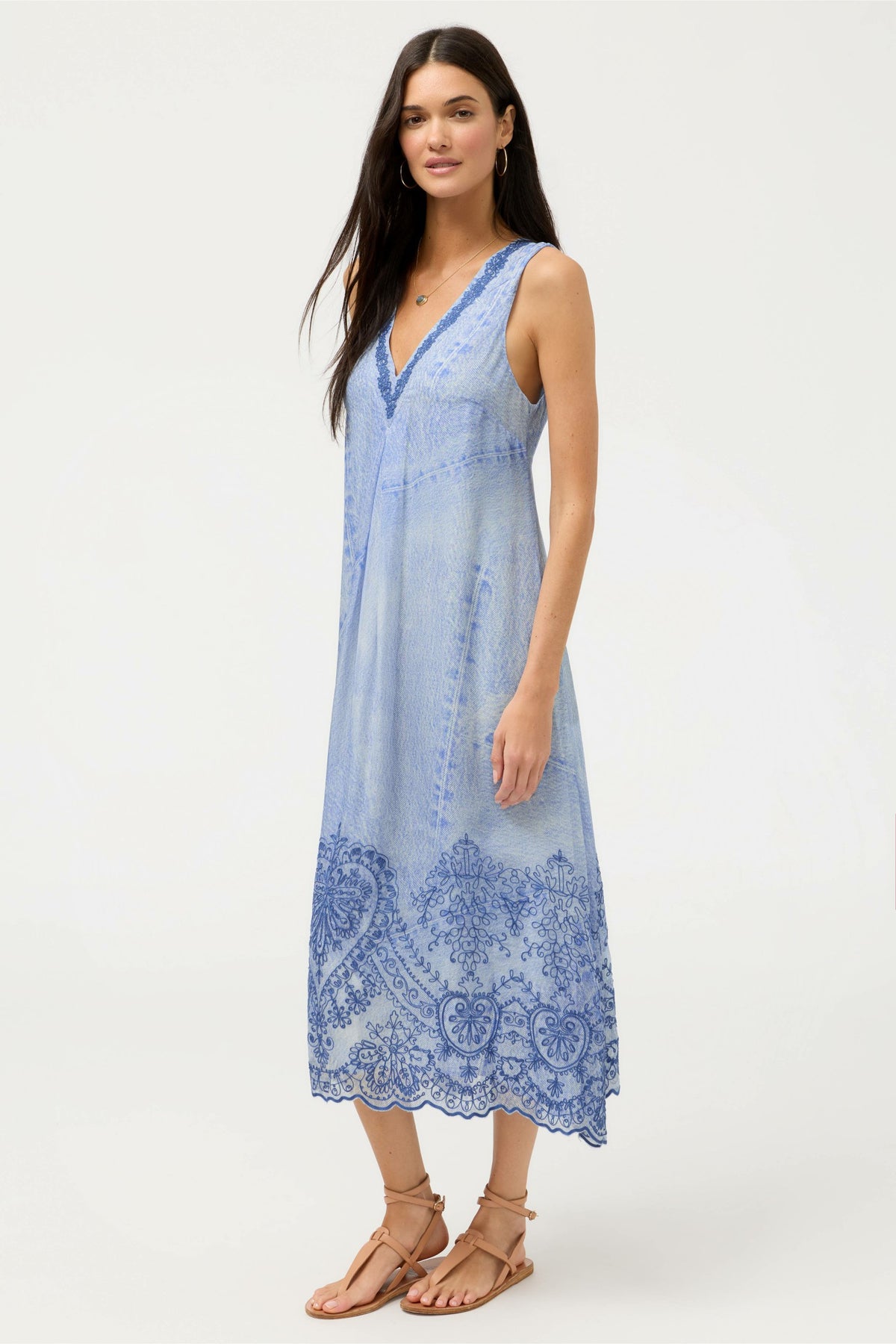 QUINLIN MIDI DRESS - Johnny Was Trending