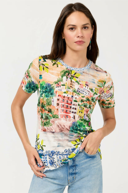 The Janie Favorite Short Sleeve Crew Neck Tee - Johnny Was Best Seller