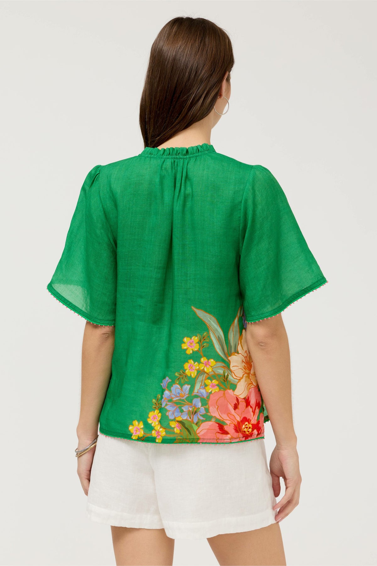 FLUTTER SLEEVE BLOUSE - Johnny Was Recommended