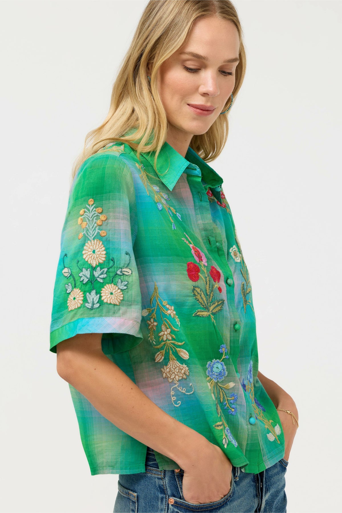 RELAXED KIMONO SHIRT - Johnny Was Signature