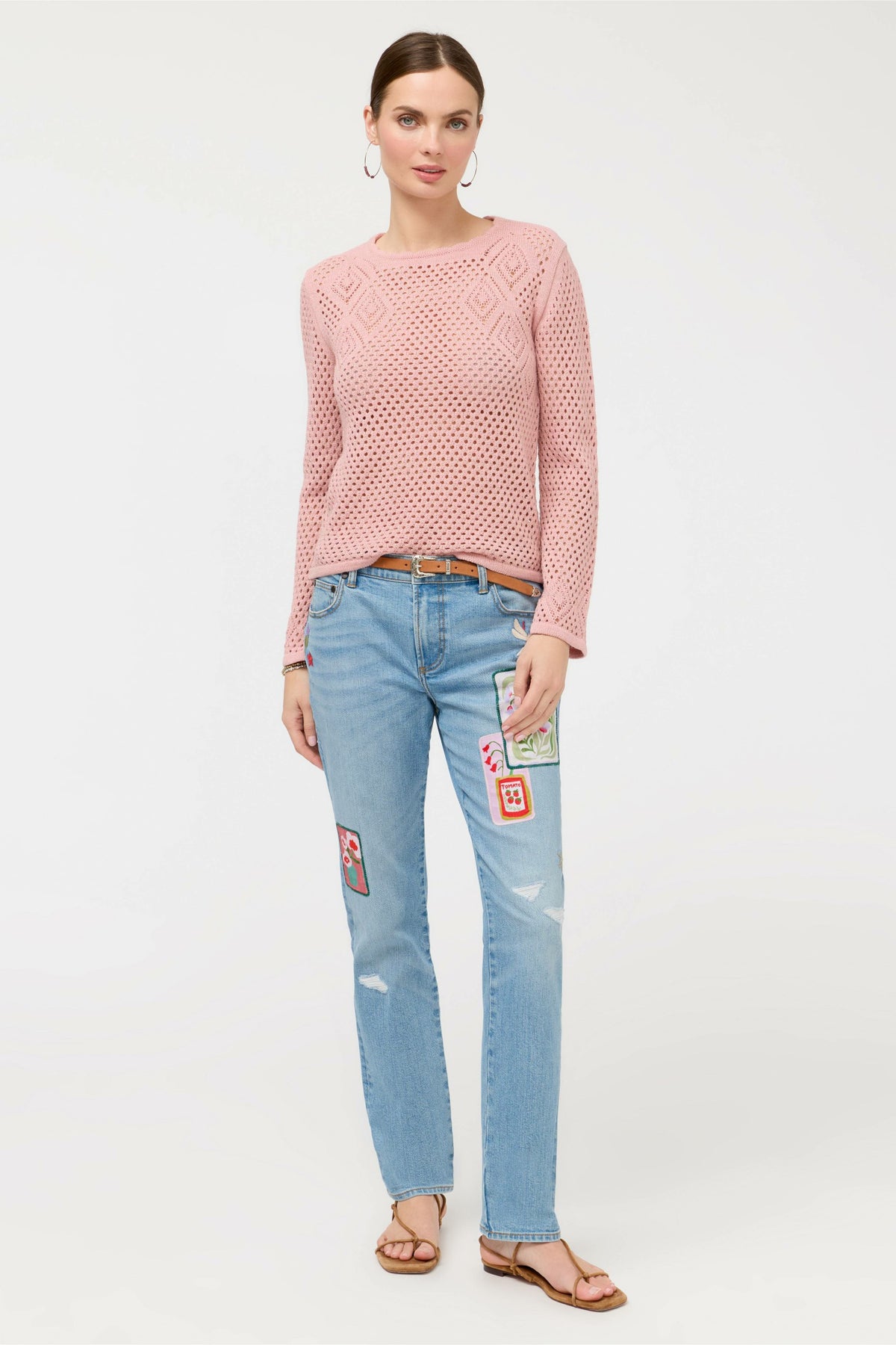 THE METALLIC DIAMOND KNIT PULLOVER - Johnny Was New