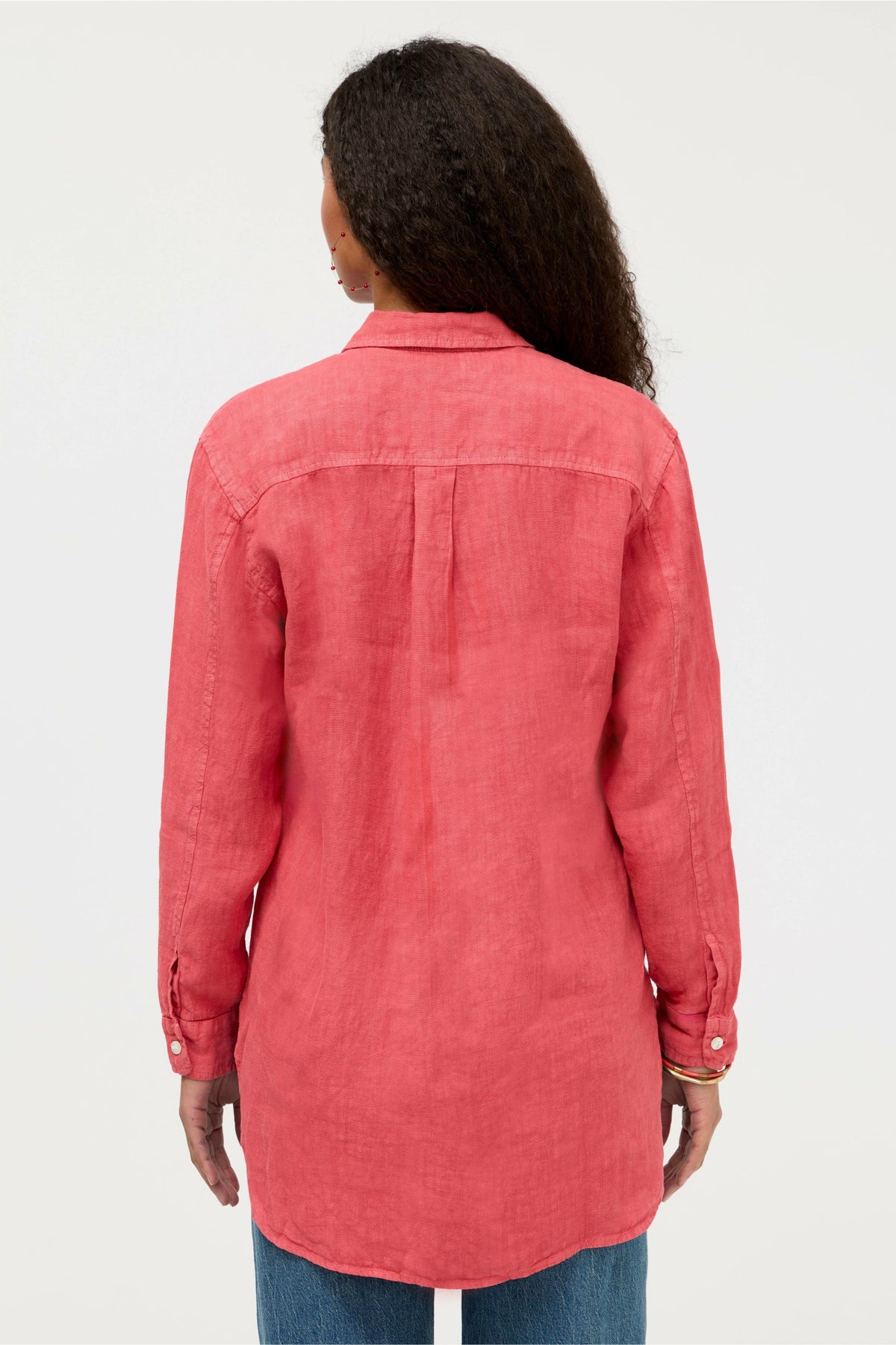 LINEN BUTTON DOWN SHIRT - Johnny Was Popular