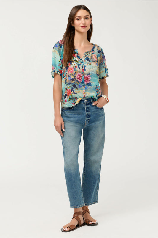 AVAH BUTTON DOWN SHIRT - Johnny Was Trending