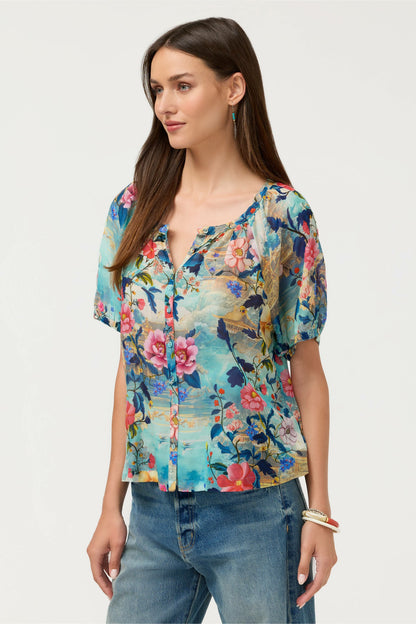 AVAH BUTTON DOWN SHIRT - Johnny Was Trending