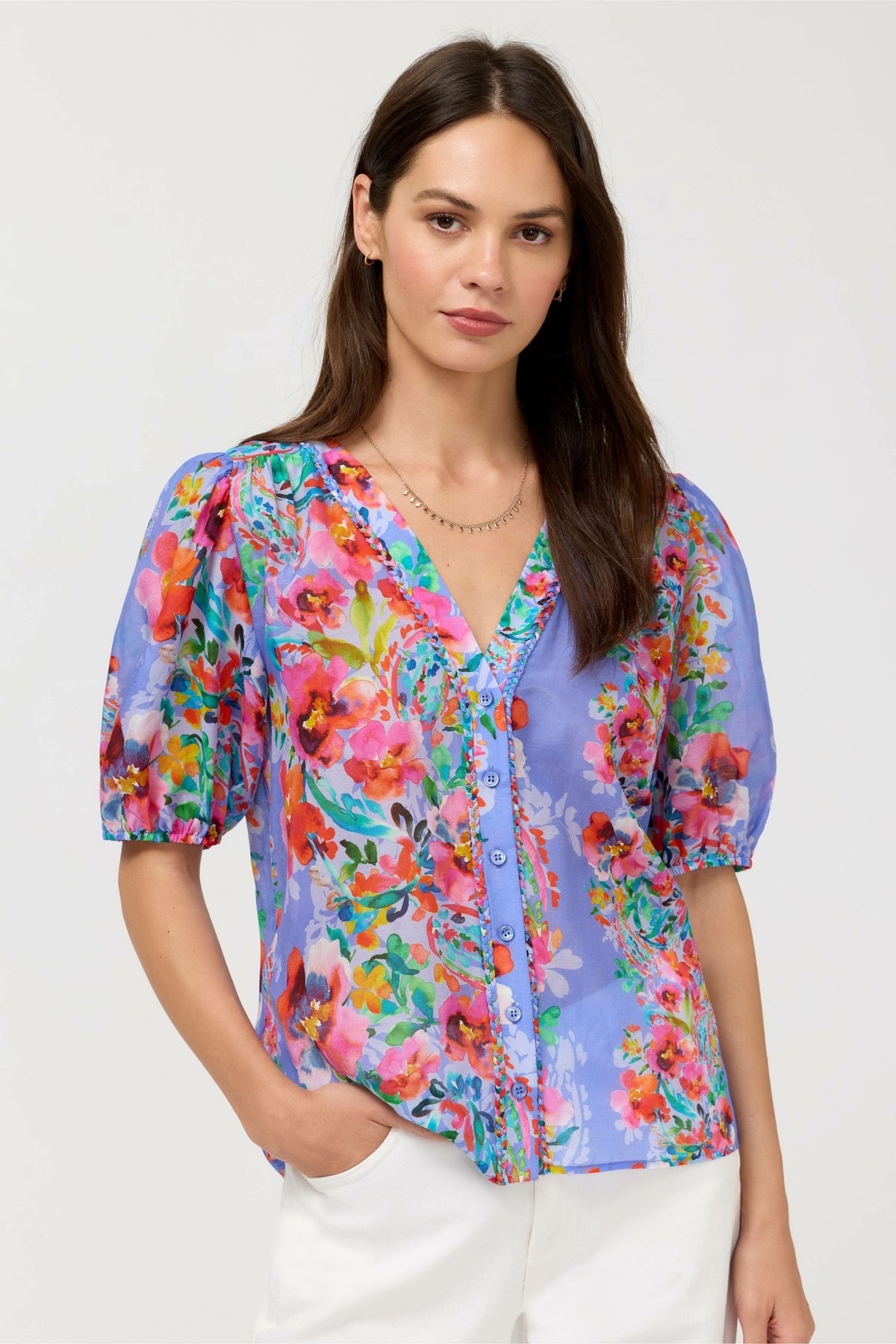 MIRRIAN PEASANT BLOUSE - Johnny Was Best Seller