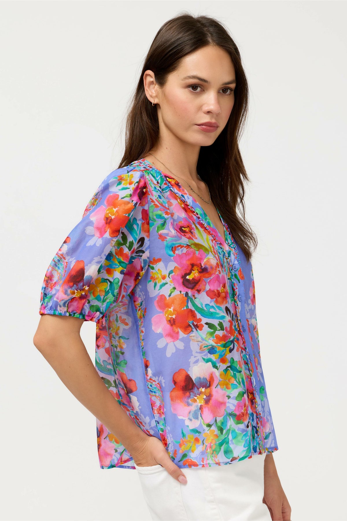 MIRRIAN PEASANT BLOUSE - Johnny Was Best Seller