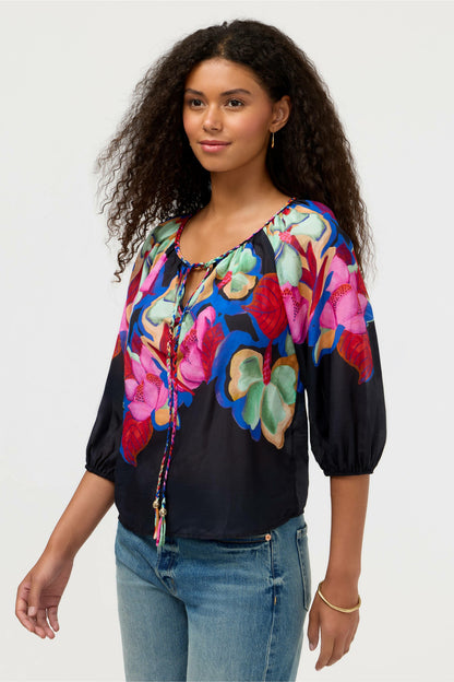 MONACO PEASANT BLOUSE - Johnny Was Best Seller