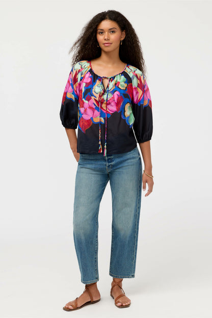 MONACO PEASANT BLOUSE - Johnny Was Best Seller