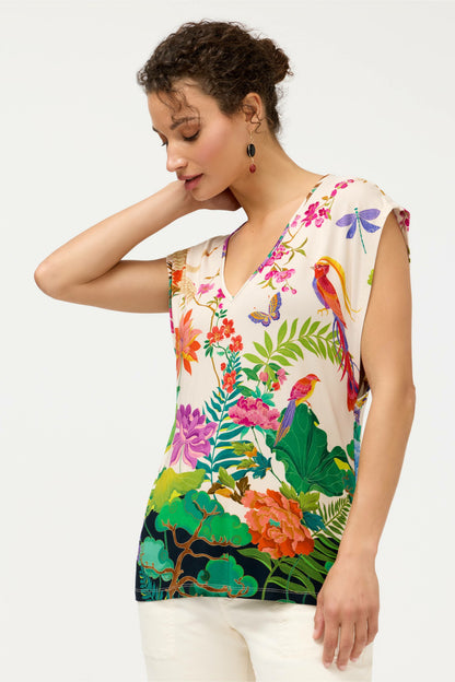 THE JANIE FAVORITE DEEP SCOOP TEE - Johnny Was Featured