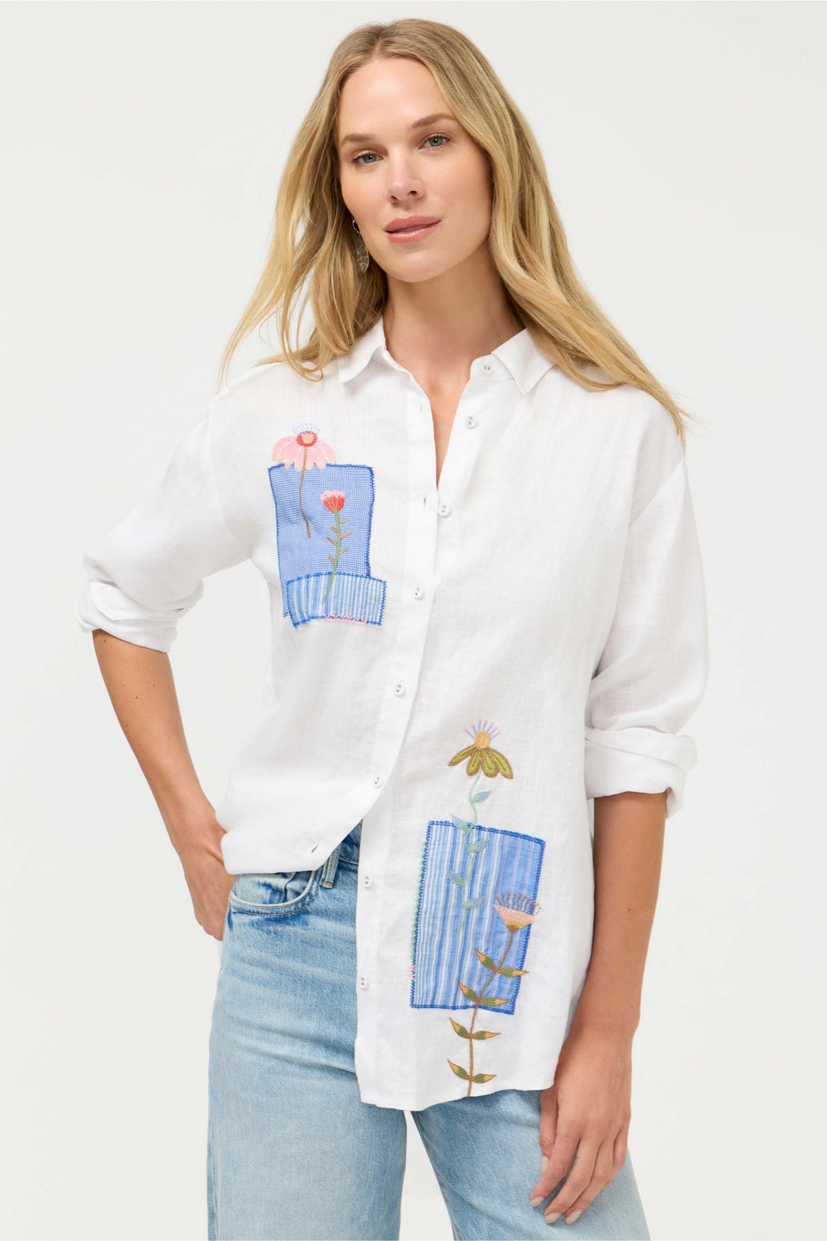 JW X ASHLEY PERCIVAL OVERSIZED SHIRT - Johnny Was Signature