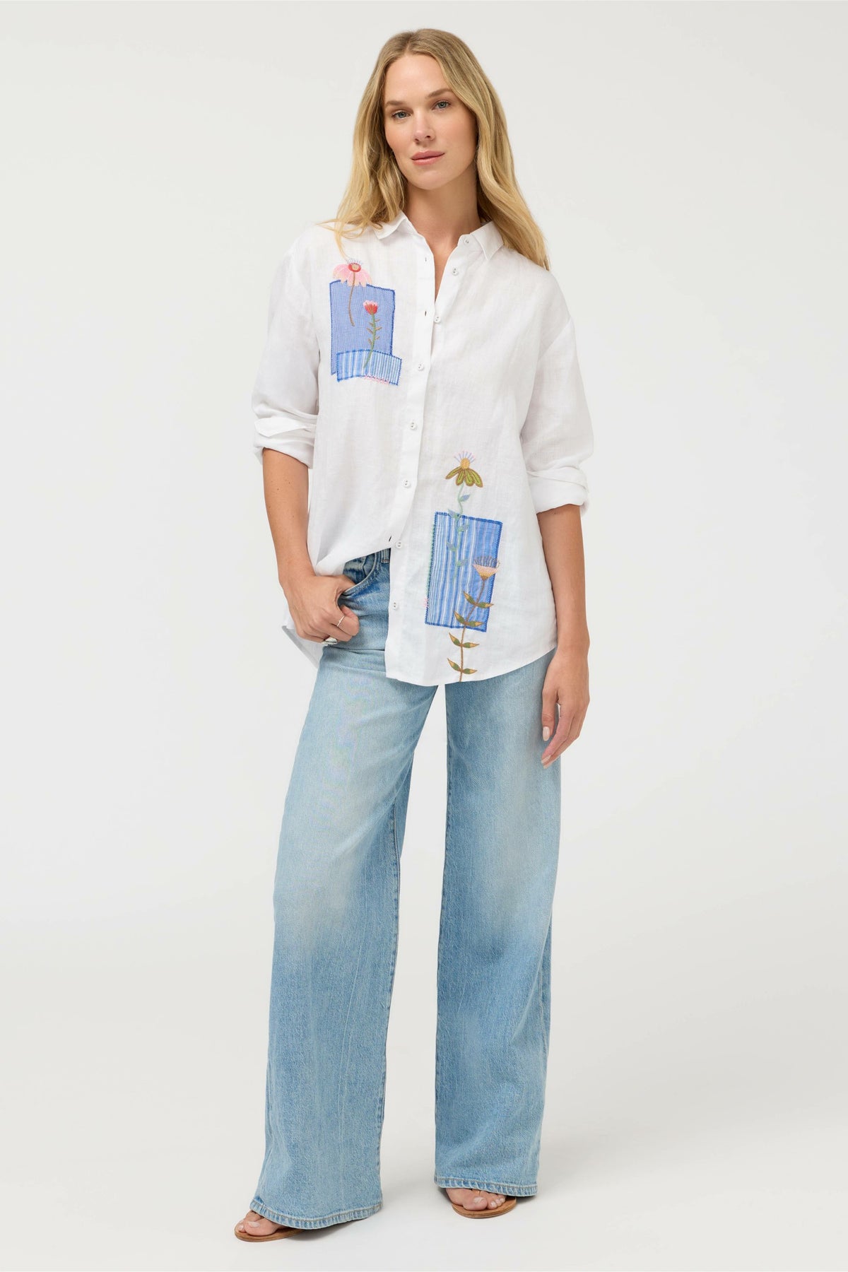 JW X ASHLEY PERCIVAL OVERSIZED SHIRT - Johnny Was Signature