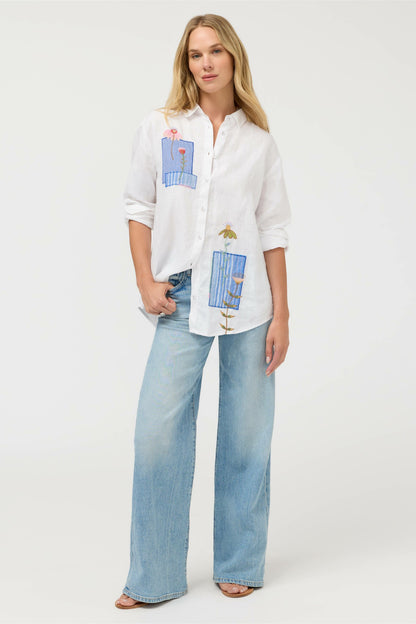 JW X ASHLEY PERCIVAL OVERSIZED SHIRT - Johnny Was Signature