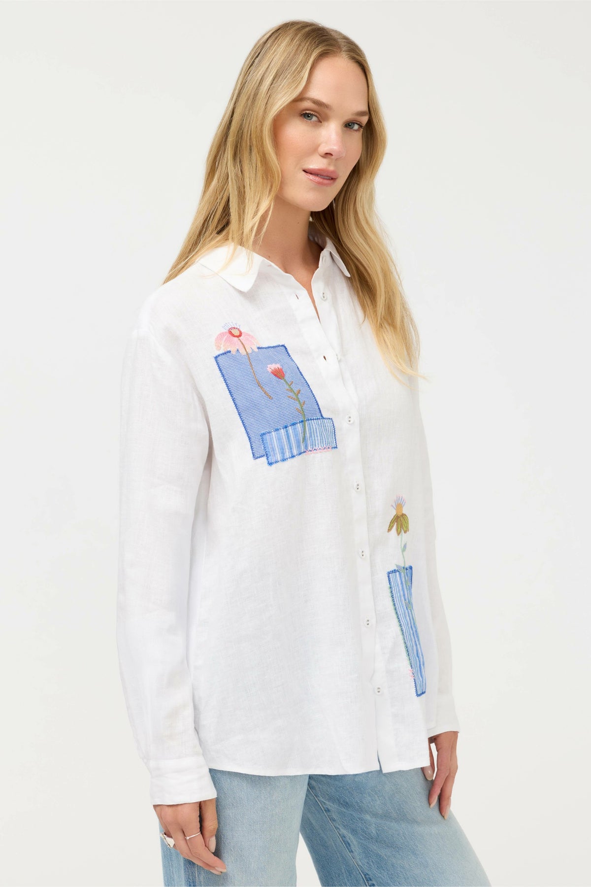 JW X ASHLEY PERCIVAL OVERSIZED SHIRT - Johnny Was Signature
