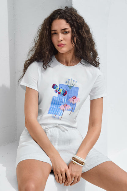 JW X ASHLEY PERCIVAL T-SHIRT - Johnny Was New