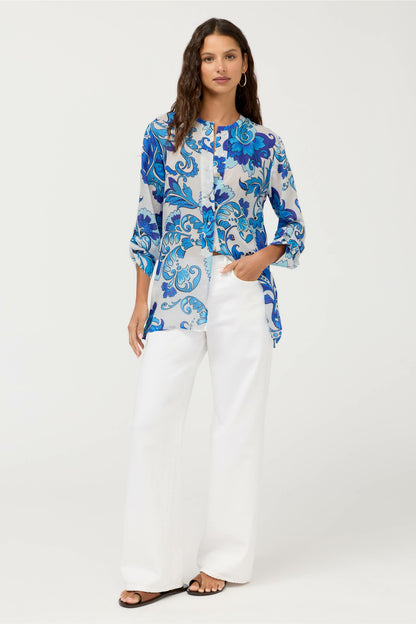 HENLEY POPOVER TUNIC - Johnny Was Featured