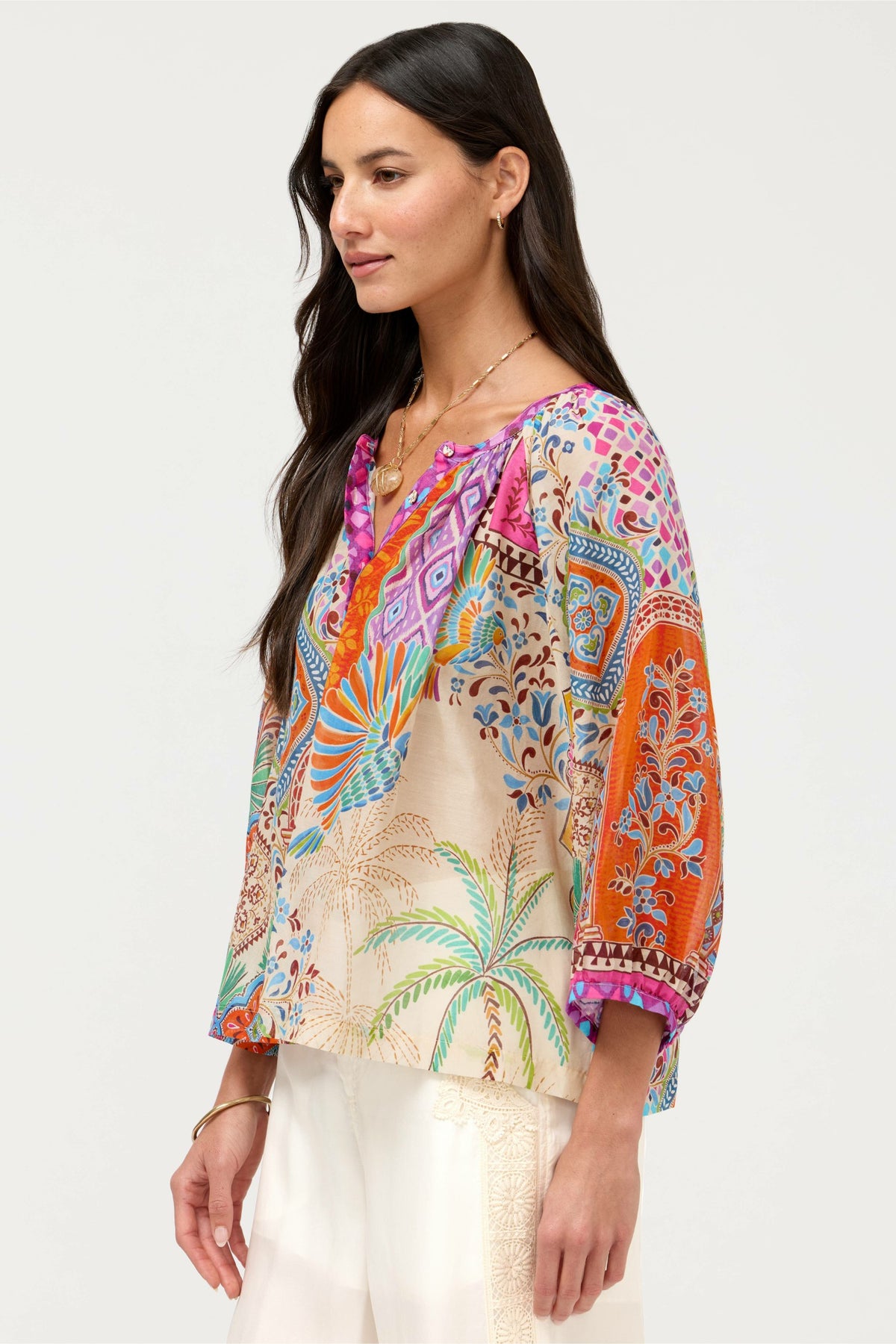 MICHAELLA PEASANT BLOUSE - Johnny Was Trending
