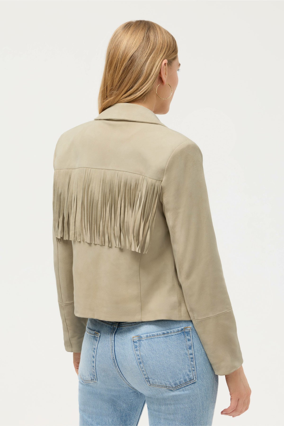 CROPPED FRINGE ITALIAN SUEDE JACKET - Johnny Was Best Seller