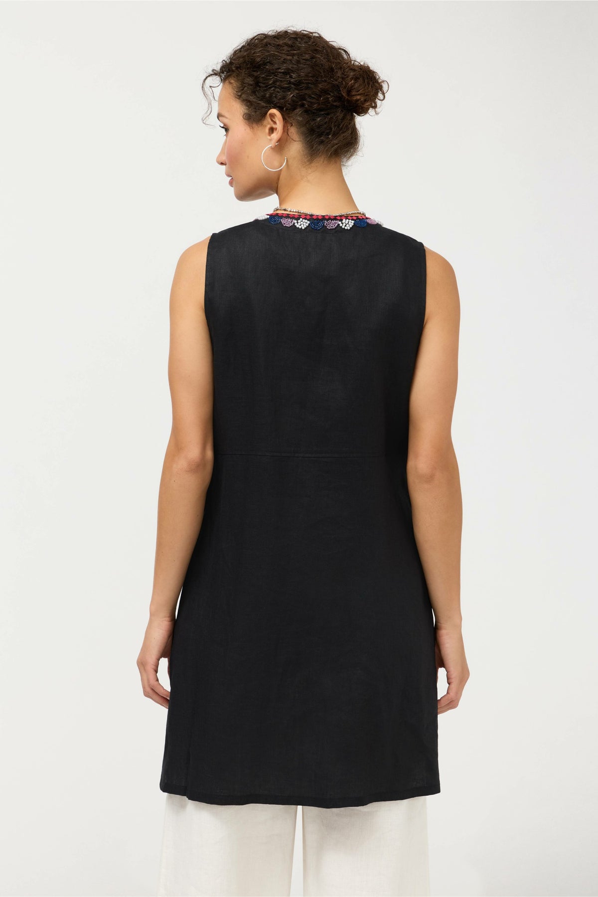 SLOANE LINEN VEST - Johnny Was Signature