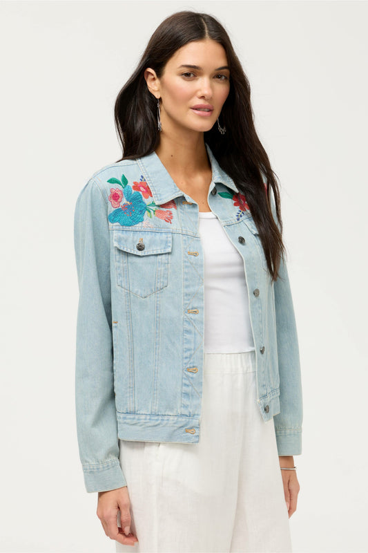 SOLINE DENIM JACKET - Johnny Was New