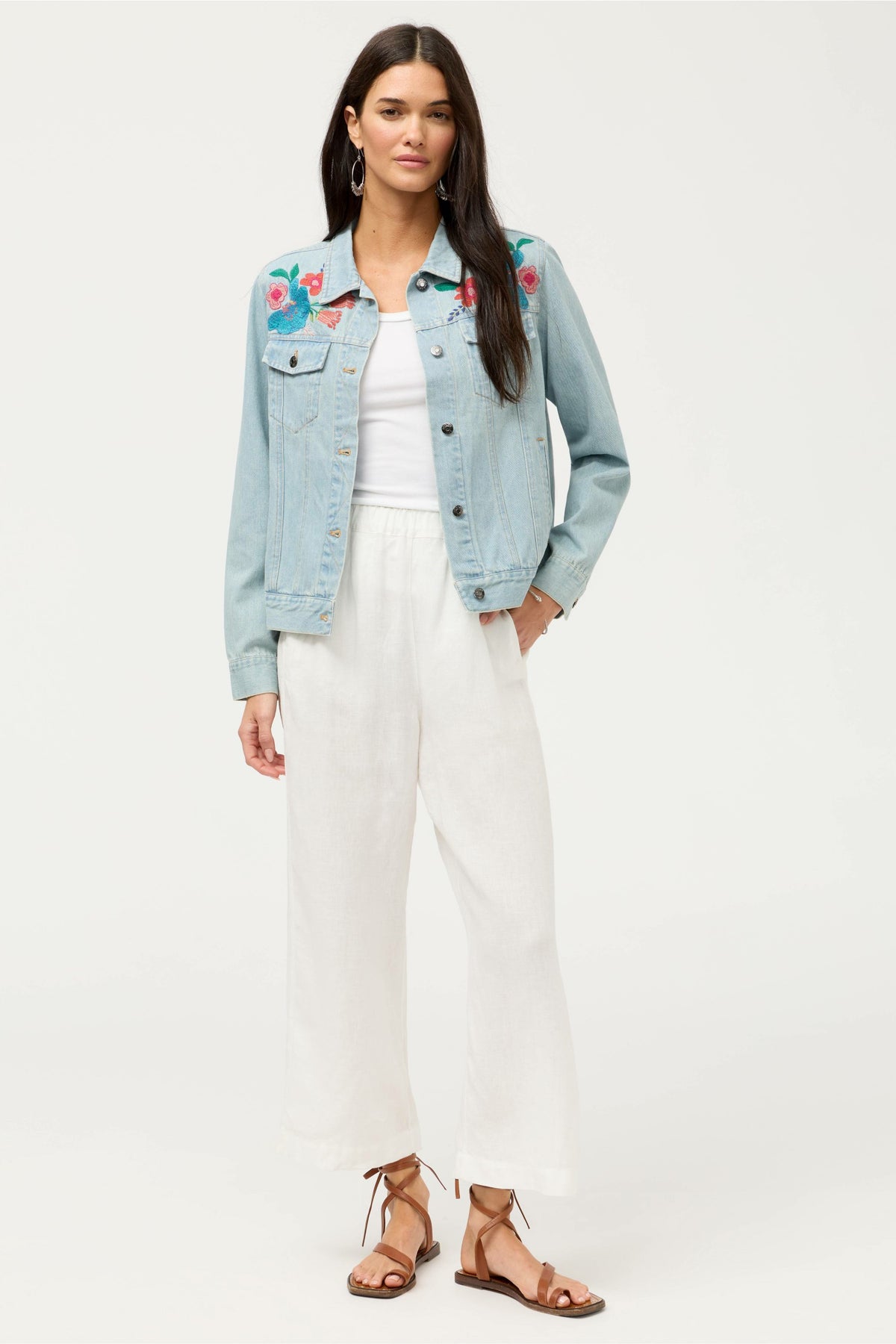 SOLINE DENIM JACKET - Johnny Was New