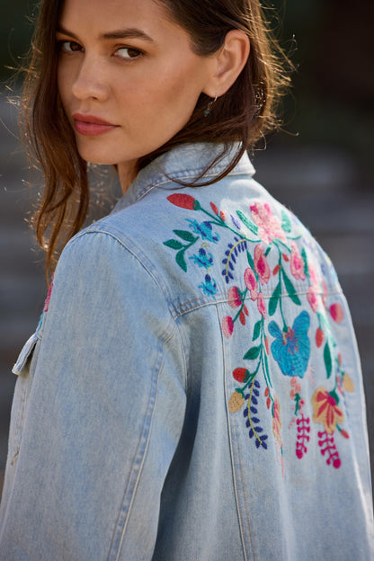 SOLINE DENIM JACKET - Johnny Was New