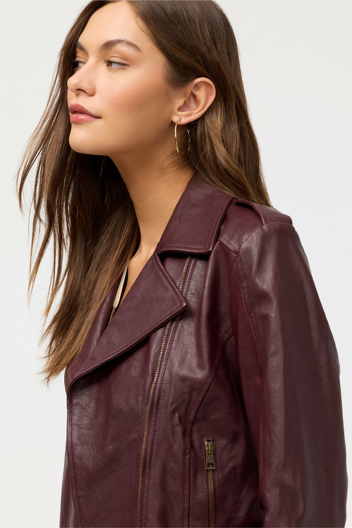ITALIAN LEATHER MOTO JACKET - Johnny Was Featured