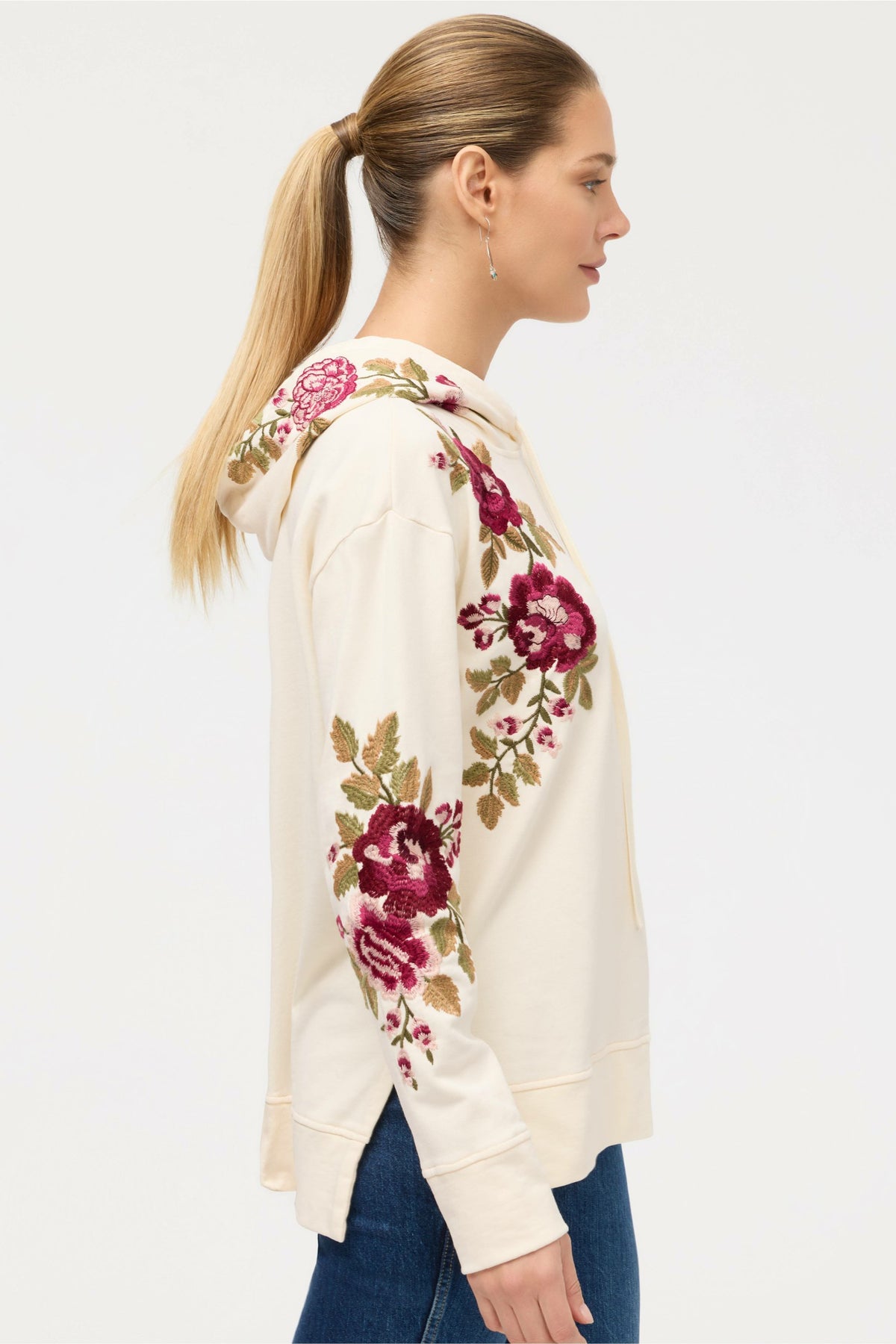MEHDI HOODED SWEATSHIRT TUNIC - Johnny Was Best Seller