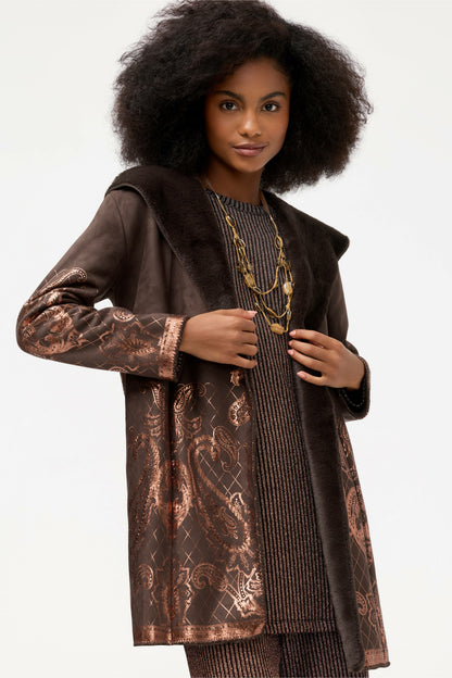 LASEI FAUX SUEDE FUR COAT - Johnny Was Recommended