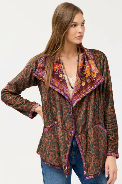 JOAN WRAP BINDED SHERPA JACKET - Johnny Was Exclusive