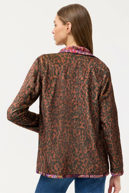 JOAN WRAP BINDED SHERPA JACKET - Johnny Was Exclusive