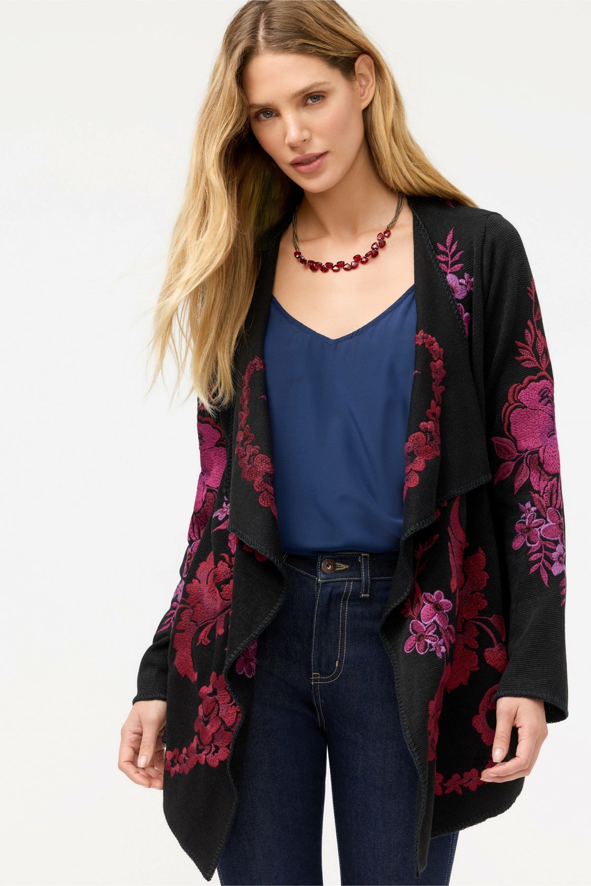 BIYA DRAPED SWEATER - Johnny Was Signature