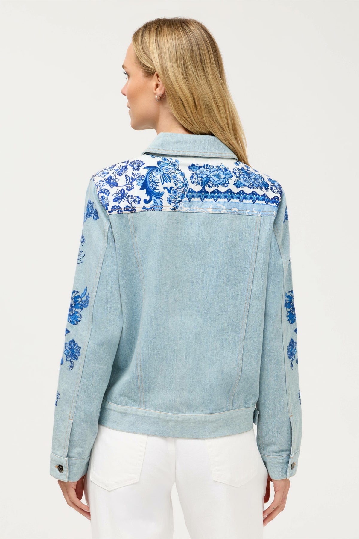 BANDANA DENIM JACKET - Johnny Was Trending