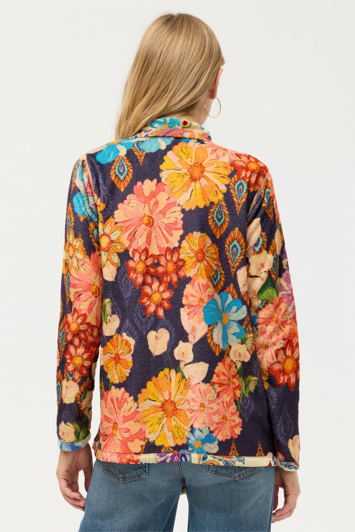 JOAN WRAP BINDED SHERPA JACKET - Johnny Was Best Seller