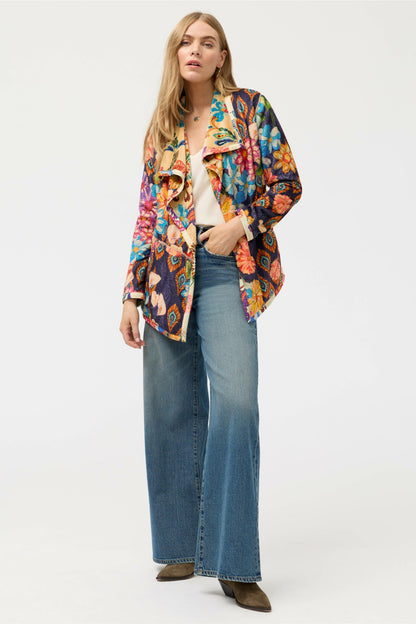 JOAN WRAP BINDED SHERPA JACKET - Johnny Was Best Seller