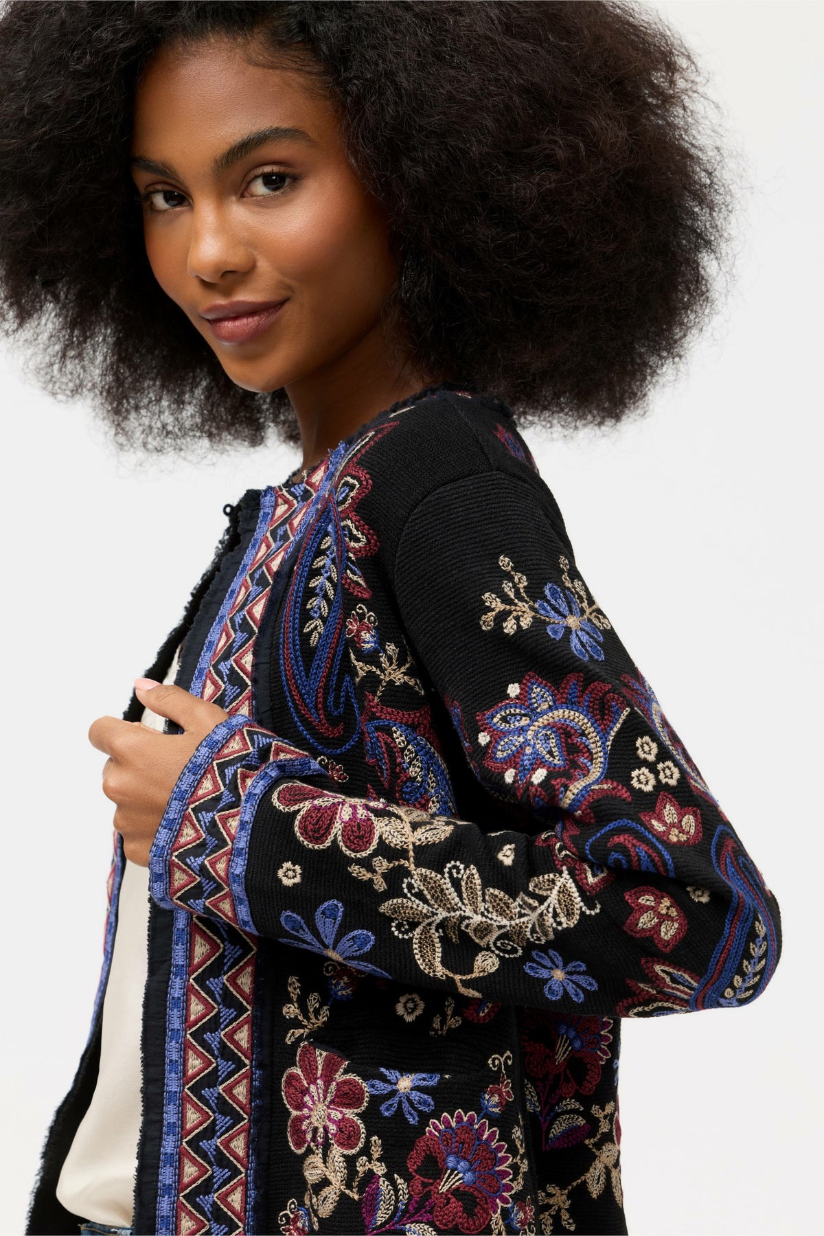 KATIUSKA SHORT FRINGE JACKET - Johnny Was Trending