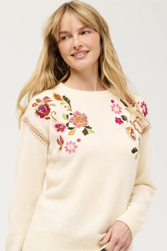 THE CREW NECK WHIPSTITCH PULLOVER - Johnny Was Best Seller